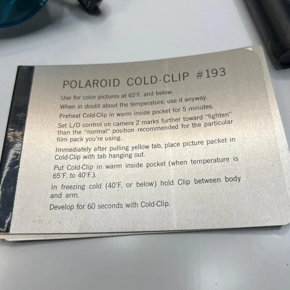 Vintage 1970s Polaroid 420 Camera with Flash and Cold-Clip #193 Collectable